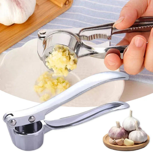 Garlic Press Crusher Walnut Mincer Multifunction Stainless Steel Manual Press Grinding Tools Kitchen Descaler Tool Accessories