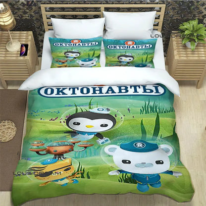 The Octonauts cartoon Bedding Sets exquisite bed supplies set duvet cover bed comforter set bedding set luxury birthday gift