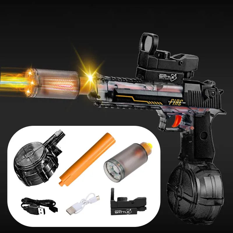 Electric Burst Water Gun Desert Eagle Squirt Toy Powerful Water Blaster Pistols Children Toys Automatic Pistol Guns Summer Toys