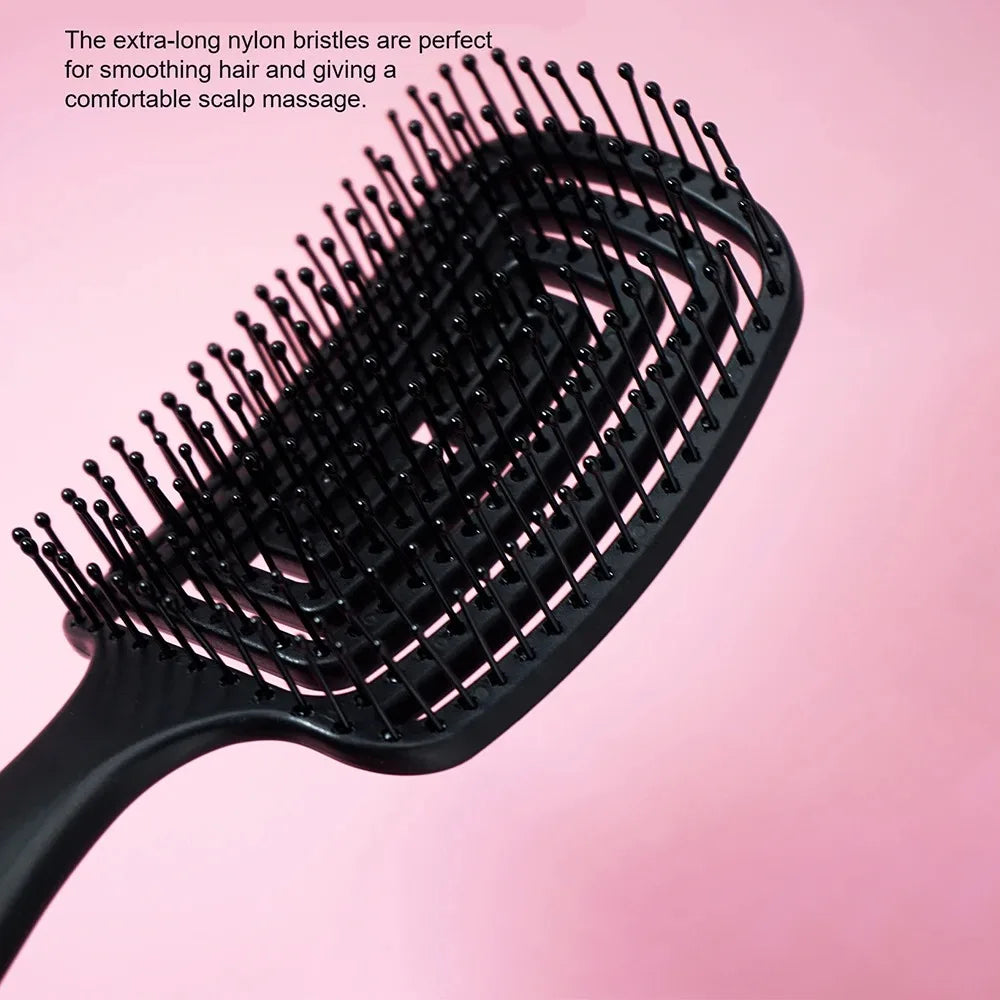 Square Hollow Massage Comb Massage Meridians Scalp Hair Styling Adjuster Quick Blow Dry Household Hair Tool