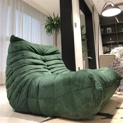 Modern living room lazy sofa chair Togo Caterpillar sofa bedroom balcony sofa single lounge chair