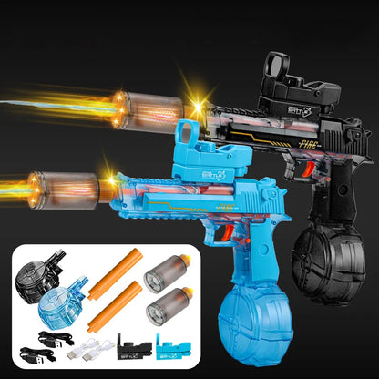 Electric Burst Water Gun Desert Eagle Squirt Toy Powerful Water Blaster Pistols Children Toys Automatic Pistol Guns Summer Toys