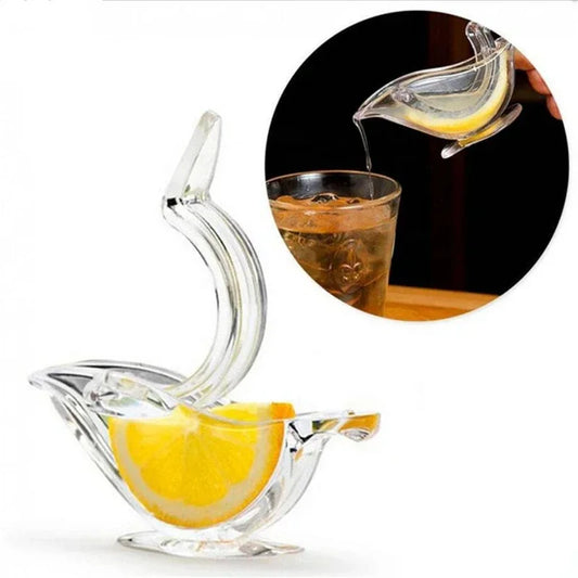 Lemon Clip Manual Transparent Fruit Juicer Home Kitchen Bar Gadget Bird Shape Citrus JuicerHand Held Orange Squeezer Machine