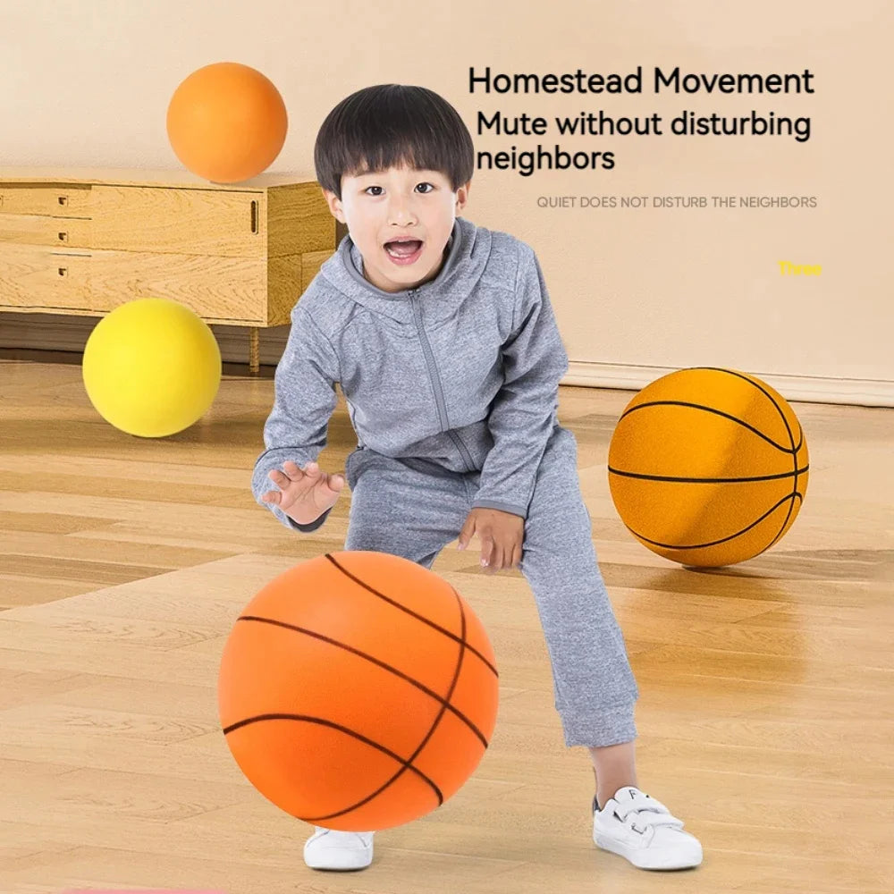 Foam Basketball Kids Silent Basketball Bouncing Mute Silent Ball Bounce Squeezable Mute Bouncing Basketball