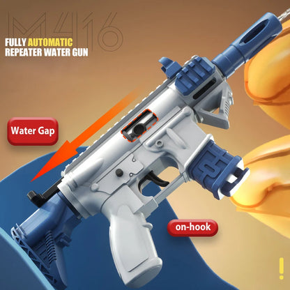 M416 Water Gun Mini Water Guns Manual Continuous Shooting Guns Pistol Watergun Outdoor Games Water Pool Beach Toy for Children