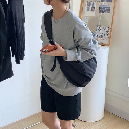 2023 New Fashion Summer Large Capacity Casual Nylon Women Shoulder Bag Korean Style Hobos Bag Youth Crossbody Shoulder Bag