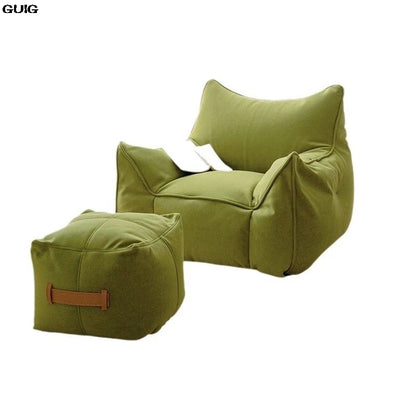 GUIG Little Monster Beanbag Couch Can Lie On The Balcony Tatami Cushion Small Bedroom Single Sofa Chair Cama Sofa Living Room