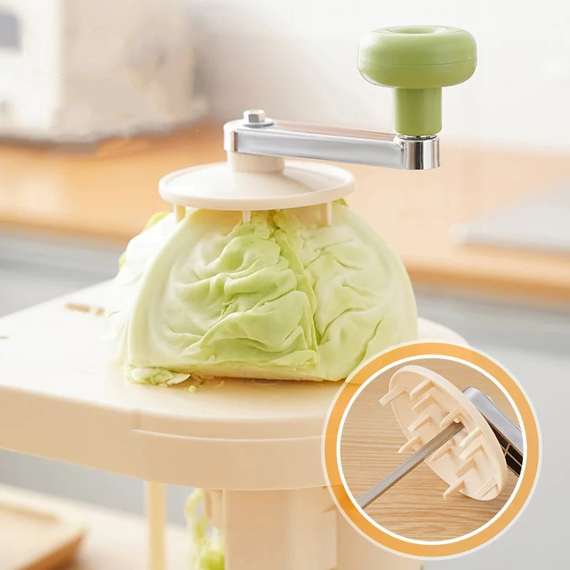 Multifunctional Cabbage Peeler Stainless Steel Vegetable Chooper Cutter Hand Crank Grater Fruit Salad Graters Knife Kitchen Tool