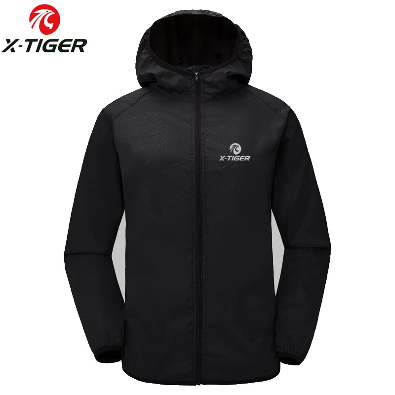 X-TIGER Windproof Reflective Cycling Jersey MTB Bike Bicycle Windcoat Super Light Sunscreen Hiking Jacket Cycling Sports Clothes