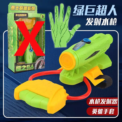 Summer New Spiderman Figure Glove Launcher Set Water Toy Kids Hero Launcher Wrist Outdoor Water Fight Toys Boy Birthday Gift