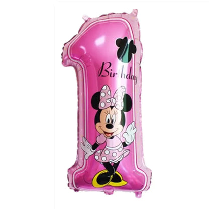 Minnie Mouse Birthday Party Decoration Girls Disposable Tableware Balloon Cups Plates Tablecloth Balloon Baby Shower Party Decor