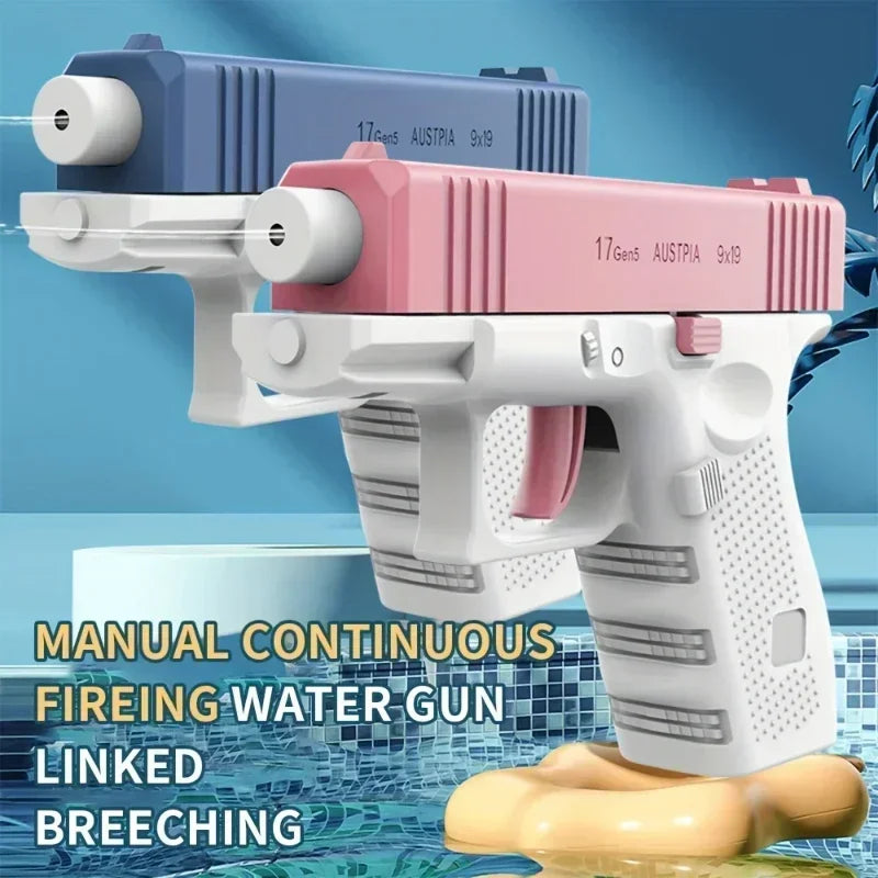 3 Colors Kids Summer Water Gun Toy Non Electric High-pressure Full Automatic Shooting Guns Children Adult Water Beach Toys