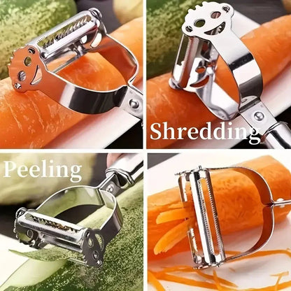 Multifunctional Kitchen Peeler Vegetable Fruit Peeler Stainless Steel Durable Potato Slicer Household Shredder Carrot Peeler