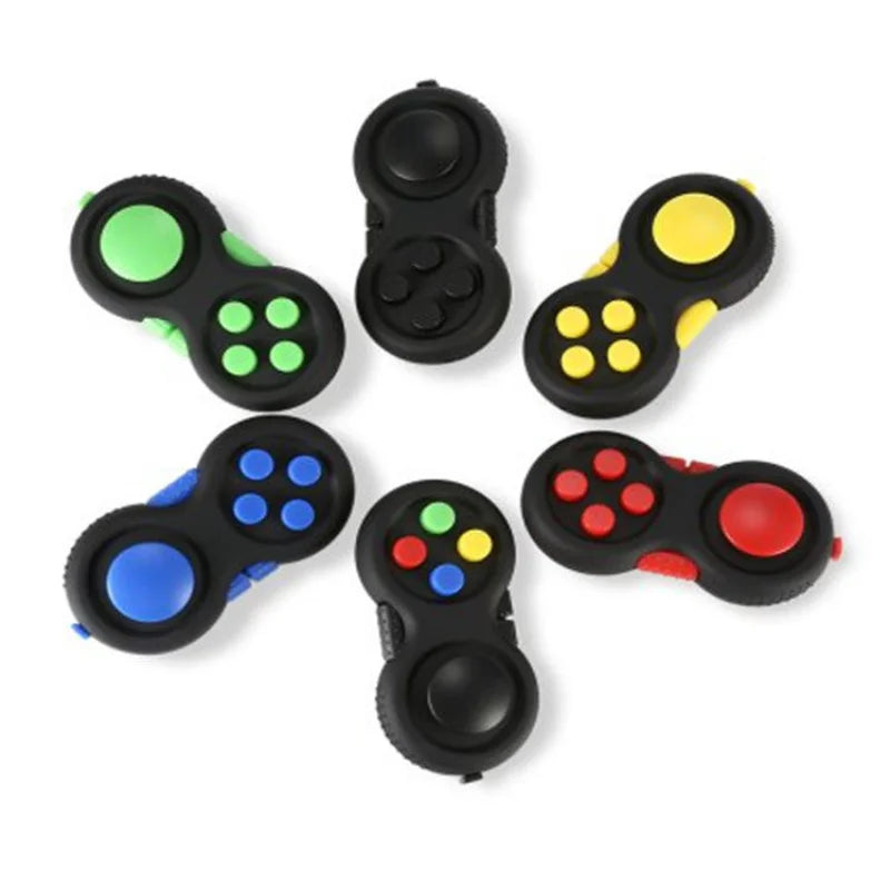 New Premium Quality Fidget Pad with 8 Fidget Functions Controller Pad Game Focus Fidget Toy Cube Relieves Stress and Anxiety Toy