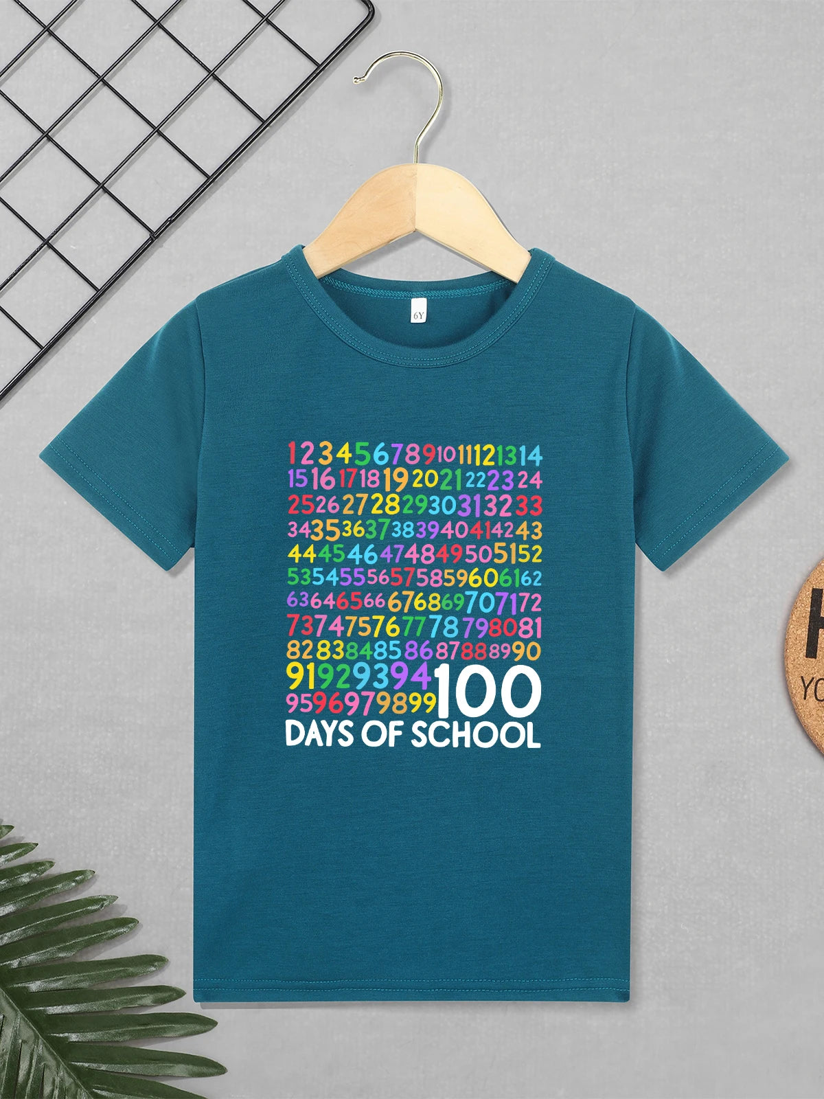 100 Days of School Kids T-shirts Short Sleeve 2 to 7 Years Toddler Girl Boy Clothes Fashion Harajuku Black Tops Cheap Hot Sale