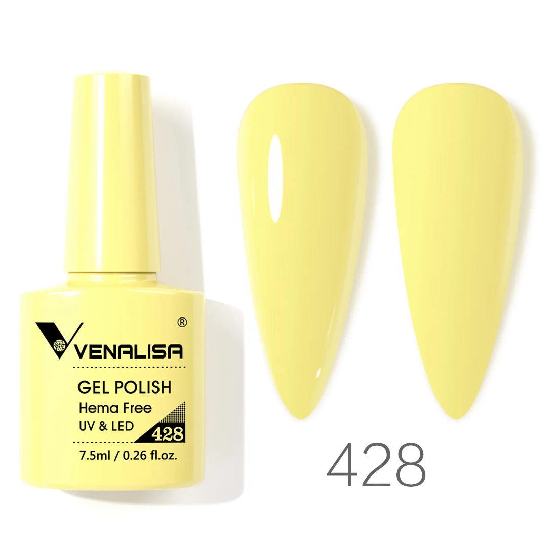 Venalisa Nail Gel Polish 7.5ml HEMA FREE Soak Off UV LED Gel Varnish Full Coverage Super Texture Gorgeous Nail Manicure