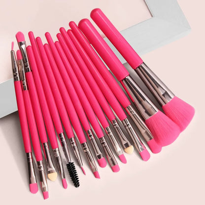 13/15PCS Makeup Brushes Set Eye Shadow Foundation Women Cosmetic Brush Eyeshadow Blush Beauty Soft Make Up Tools Bag