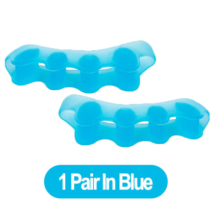 1 Pair Silicone Toe Separator, Bunion Corrector, Hammer Toe Corrector, Soft Silicone Material for Toe Separation Foot Care Tool