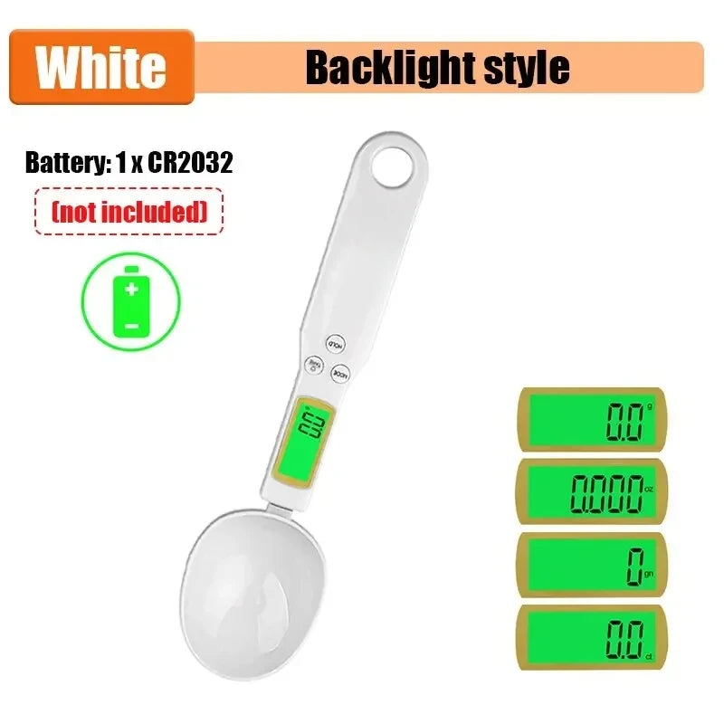 1pc Mini Spoon Scale Digital Kitchen Scale Electronic LCD Food Scale 0.1-500g Weight Measuring Kitchen Tool for Milk Coffee