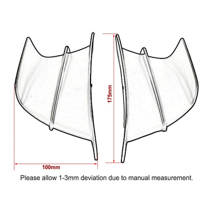 Motorcycle Winglet Aerodynamic Side Wing Fin Spoiler For Yamaha YZF R1 R6 R25 Kawasaki Ninja H2 H2R For BMW S1000RR Honda H2 ABS