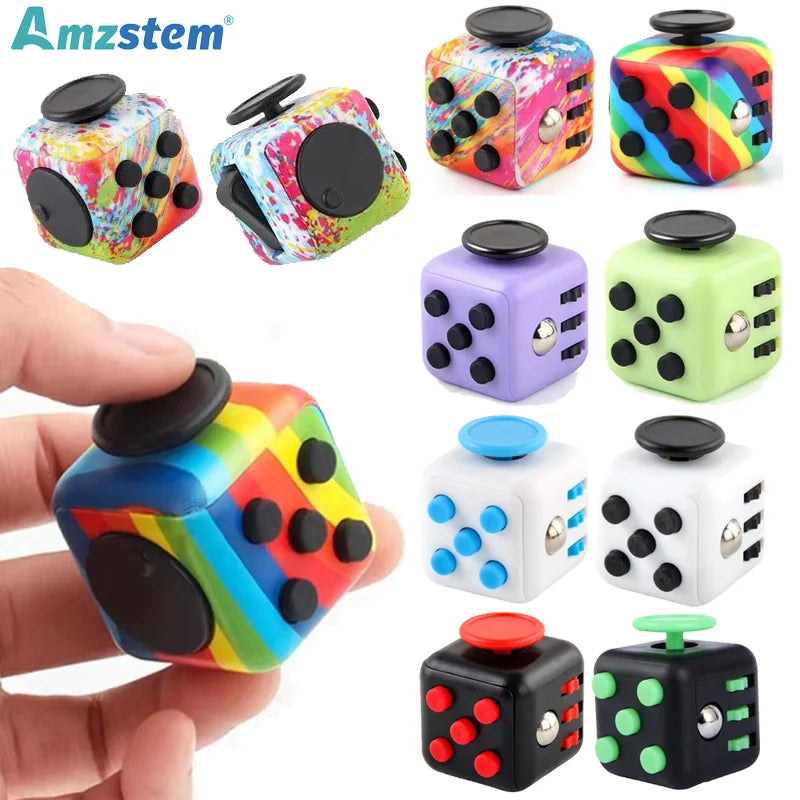 Fidget Cube Antistress Hand Spinner Decompression Toy for Autism ADHD Anxiety Sensory Toys for Kids Adults Stress Relief Toys