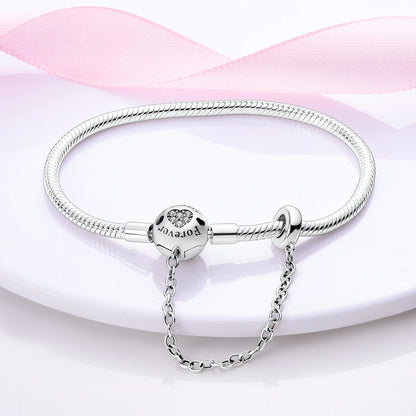 Silver Plated Me Slender Link Bracelet Fit Original PAN Me Charm Beads Diy Jewelry Gift