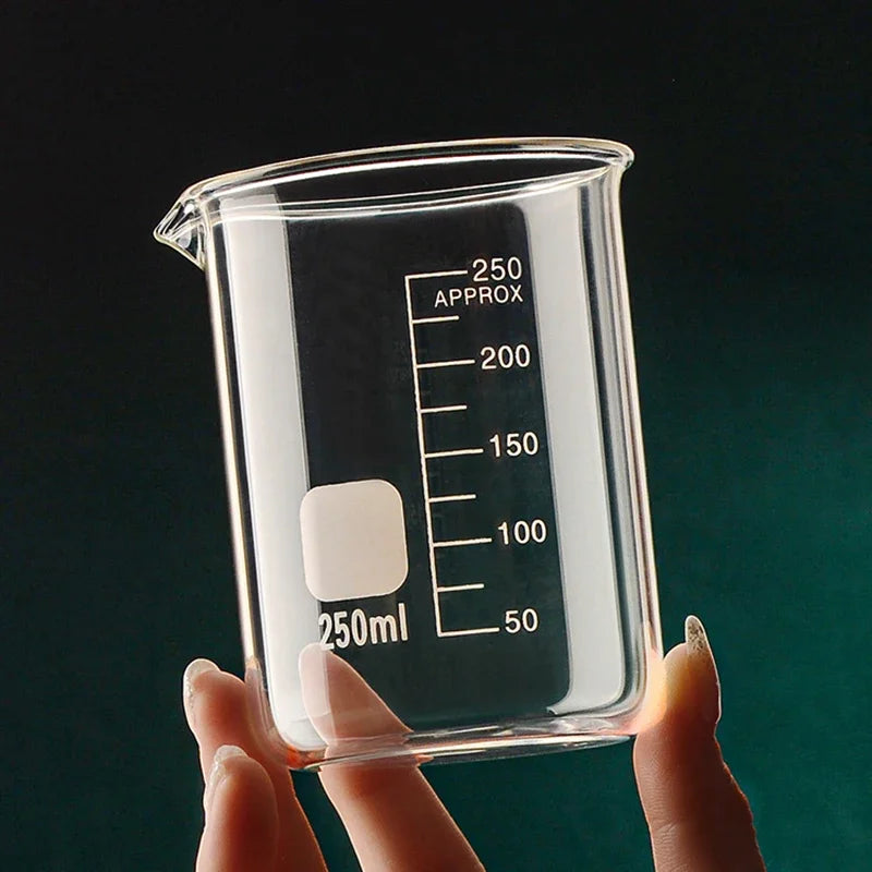 Transparent High Borosilicate Glass Measuring Cup Clear Scale Cup Laboratory Beaker Kitchen Tool Baking Measuring Cups 50-1000ml