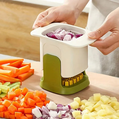 Household Hand Pressure Onion Dicer Kitchen Tools Multi Functional Cucumber Potato Slicer Vegetable Chopper French Fries Cutter