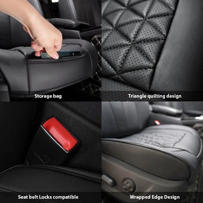 New Front Car Seat Cover PU Leather Cars Seat Cushion Automobiles Seat Protector Universal Car Chair Pad Mat Auto Accessories