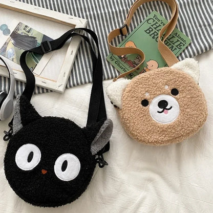 Japanese Style Kawaii Bag Women Cartoon Plush Shoulder Bag for Women 2022 New Crossbody Bag Small Phone&Purse Bag Bolsa Feminina