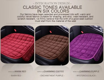 Car Seat Cover Winter Warm Seat Cushion Anti Slip Universal Front Chair Seat Breathable Pad for Vehicle Auto Car Seat Protector