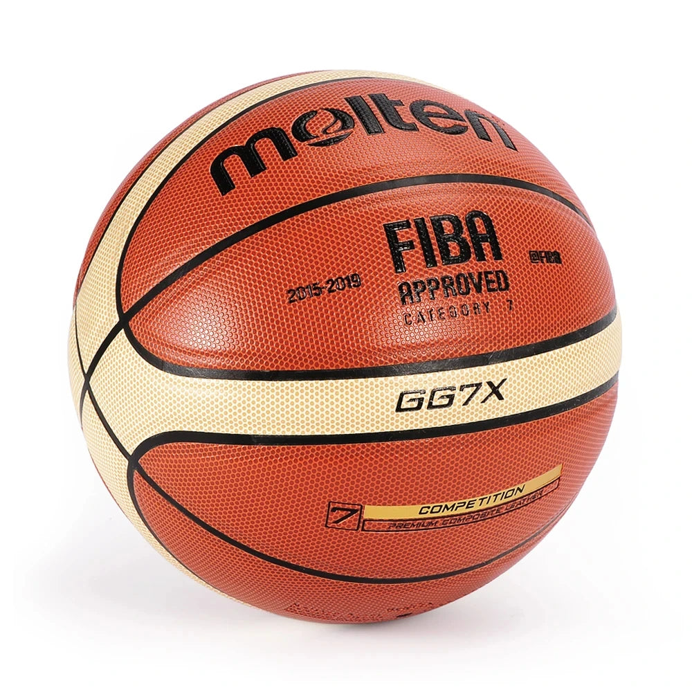 Molten GG7X Basketball PU Leather for Adult Teenager Children Outdoor Indoor Match Training FIBA Approved