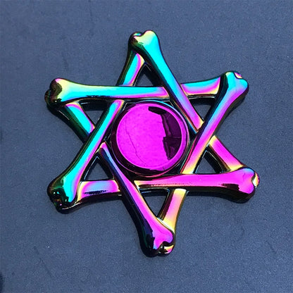 Rainbow Fidget Metal Spinner Colorful Finger Spinners High Speed Hand Spinners Fidget Toys for Stress Anxiety Relief for Adults