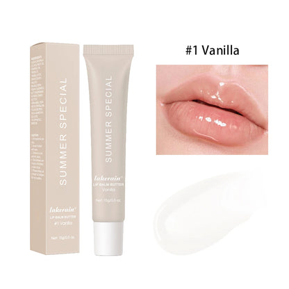 Summer Lip Balm Moisturizing Mirror Lip Gloss Lip Vanilla Mint Iced Coffee Cake Smell Lipstick Transparent Lip Oil  Makeup