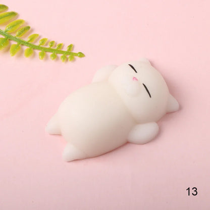 Cartoon Animal Mochi Cat Seal Healing Toy Soft Squeeze Gift Novelty Stress Relief Venting Joking Decompression Funny Toy