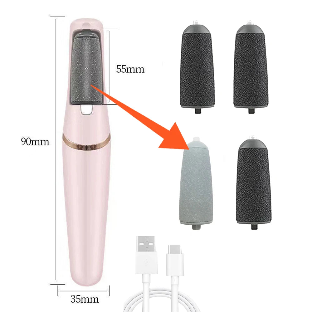 Electric Foot Grinding Skin Hard Rupture Skin Trimmer Dead Skin Foot Pedicure Rechargeable Foot Care Tool Feet Callus Remover