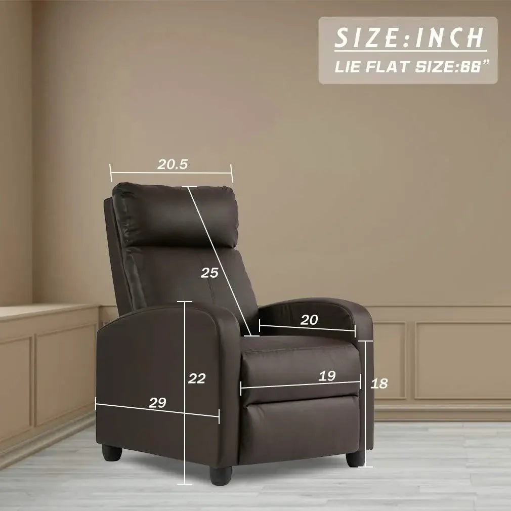 Recliner Chair for Living Room Massage Recliner Sofa Single Sofa Home Theater Seating Reading Chair Winback Modern Reclining Cha