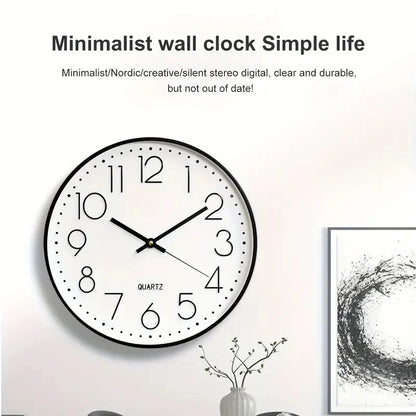 8 Inch Mute Wall Clock Simple Digital Wall Clock Home Decorations Cubic Digital Clock Quartz Wall Clock