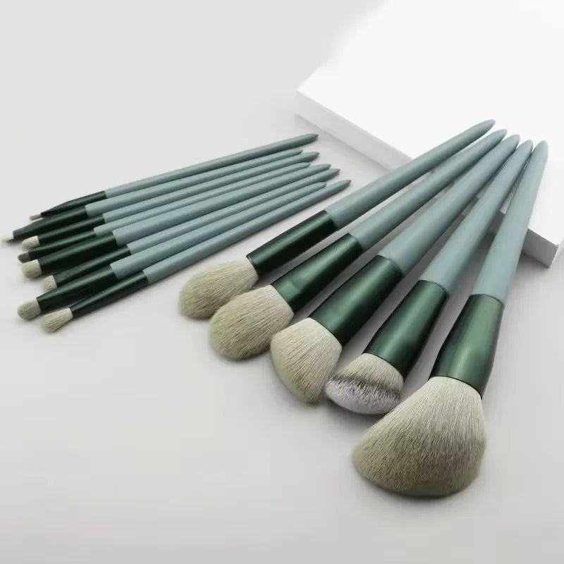 13/15PCS Makeup Brushes Set Eye Shadow Foundation Women Cosmetic Brush Eyeshadow Blush Beauty Soft Make Up Tools Bag