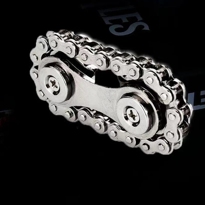 Metal Bike Chains EDC Spinner Sprockets Flywheel Fingertip Gyro Fidget Spinner Antistress Anxiety Fidget Toys For Adult Kids