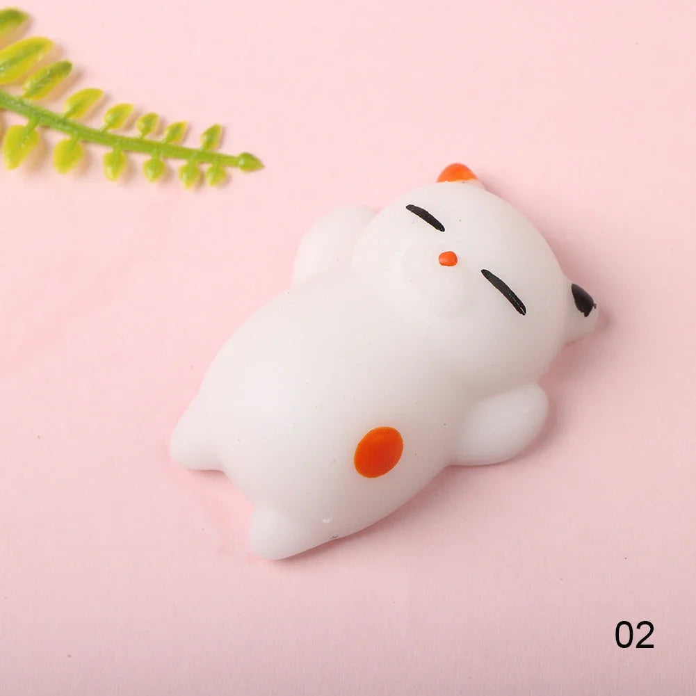 Cartoon Animal Mochi Cat Seal Healing Toy Soft Squeeze Gift Novelty Stress Relief Venting Joking Decompression Funny Toy