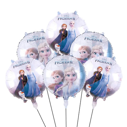 Frozen Anna Elsa Princess Birthday Party Decorations Kids Disposable Tableware Plates Cups Napkins Balloons Baby Shower Supplies