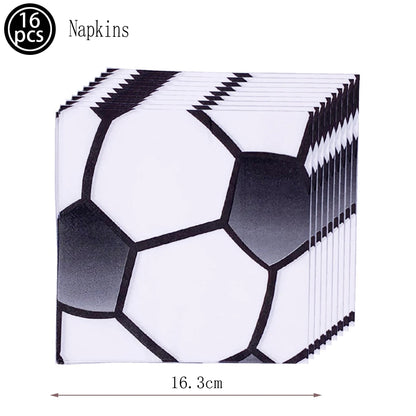 Soccer Theme Disposable Tableware Soccer Party Paper Plate Napkin Straws Cup Football Themed Birthday Party Decoration Supplies