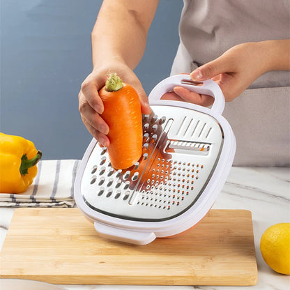 3-in-1 Plastic Manual Vegetable Chopper Slicer Cheese Carrot Shredder Potato Grater French Fry Cutter Kitchen Fruit Accessories