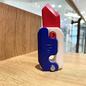 3D Printed Gun Pistol Fidgets Toys 3D Gravity Knife Stress Relief Sensory Toys for Kids Adults Decompression Toy Christmas Gift