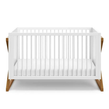 Equinox 3-in-1 Convertible Crib (Vintage Driftwood) Easily Converts to Toddler Bed & Daybed, 3-Position Adjustable Mattress