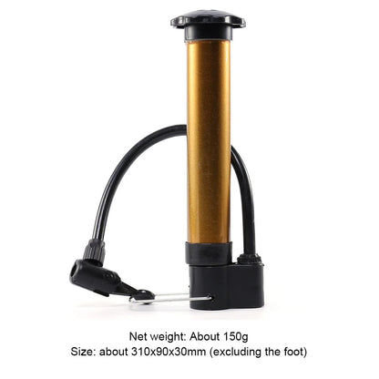 Portable Bicycle Pump Schrader Valve 80PSI Lightweight Balloon Manual Air Pump MTB Road Bike Tire Inflator Cycling Accesories