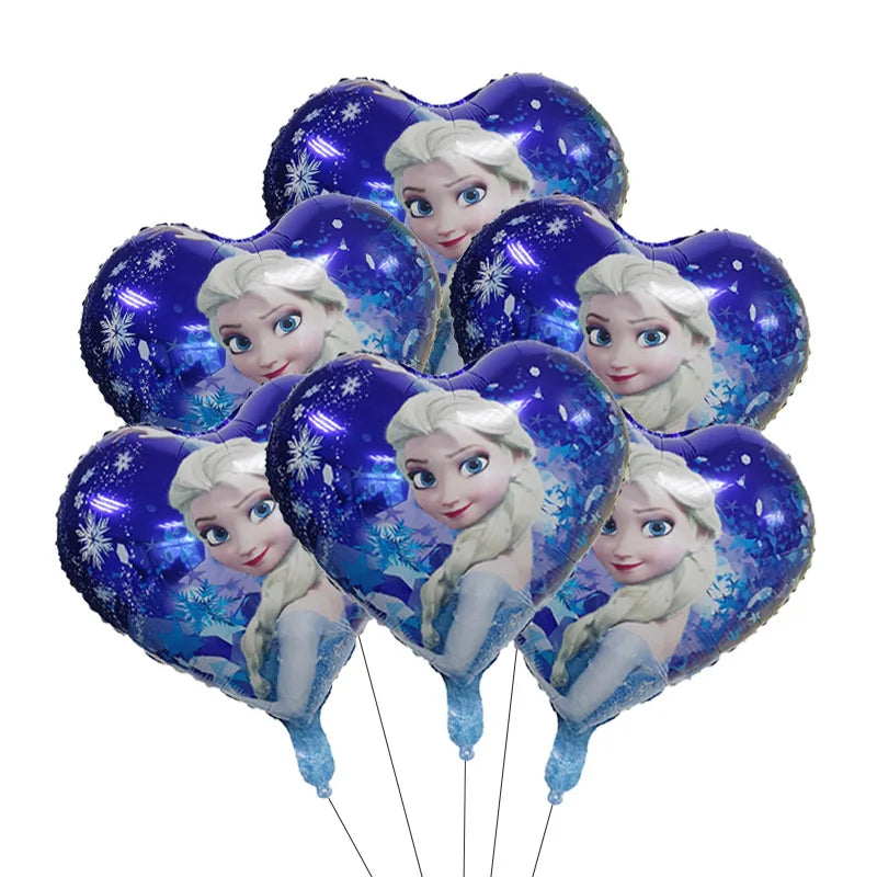 Frozen Anna Elsa Princess Birthday Party Decorations Kids Disposable Tableware Plates Cups Napkins Balloons Baby Shower Supplies