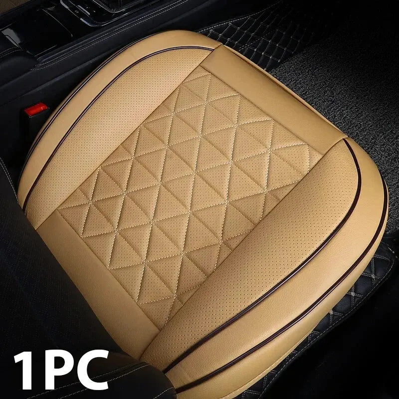 New Front Car Seat Cover PU Leather Cars Seat Cushion Automobiles Seat Protector Universal Car Chair Pad Mat Auto Accessories