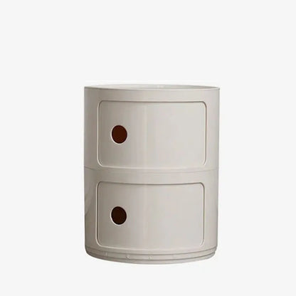 Nordic Ins Net Red Bedside Table Modern Minimalist White Round Creative Small Cabinet Mini Simple Plastic Side Cabinet 협탁